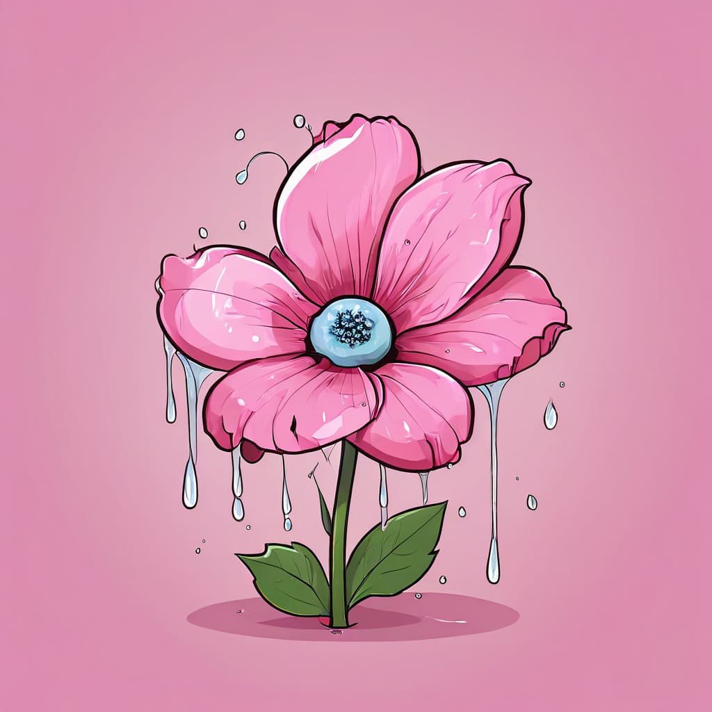 lágrima que se convirtió en flor