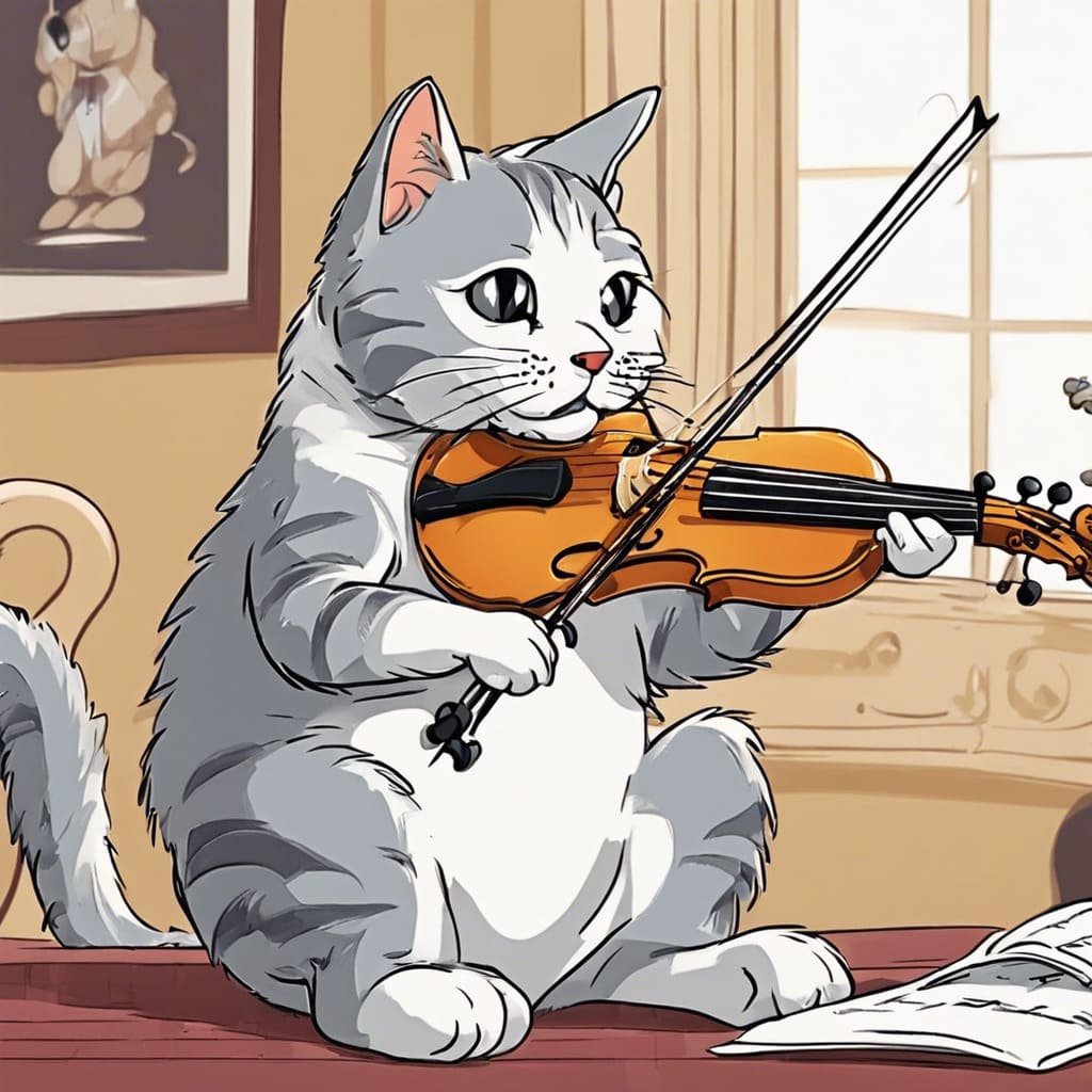 El gato que quería ser músico - Cuento Infantil Corto