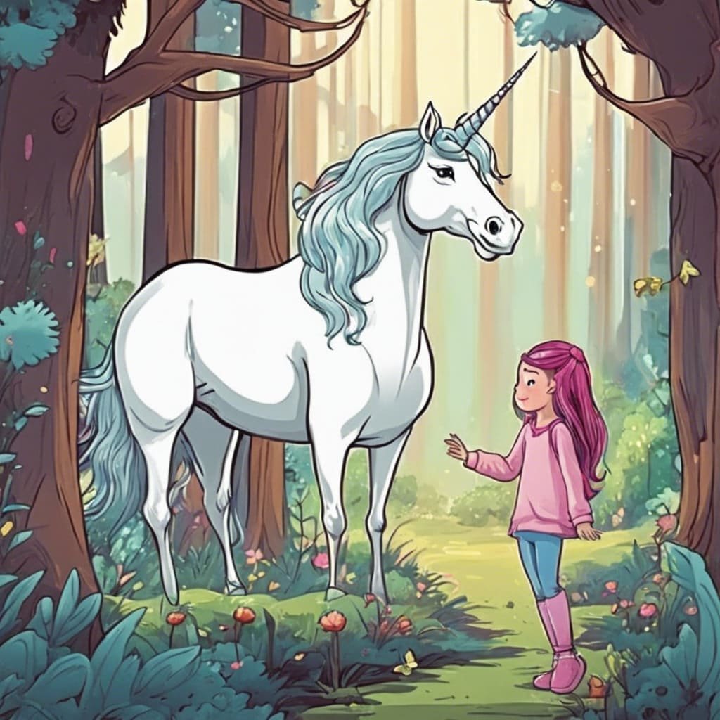 El unicornio y la niña - Cuento Infantil Corto