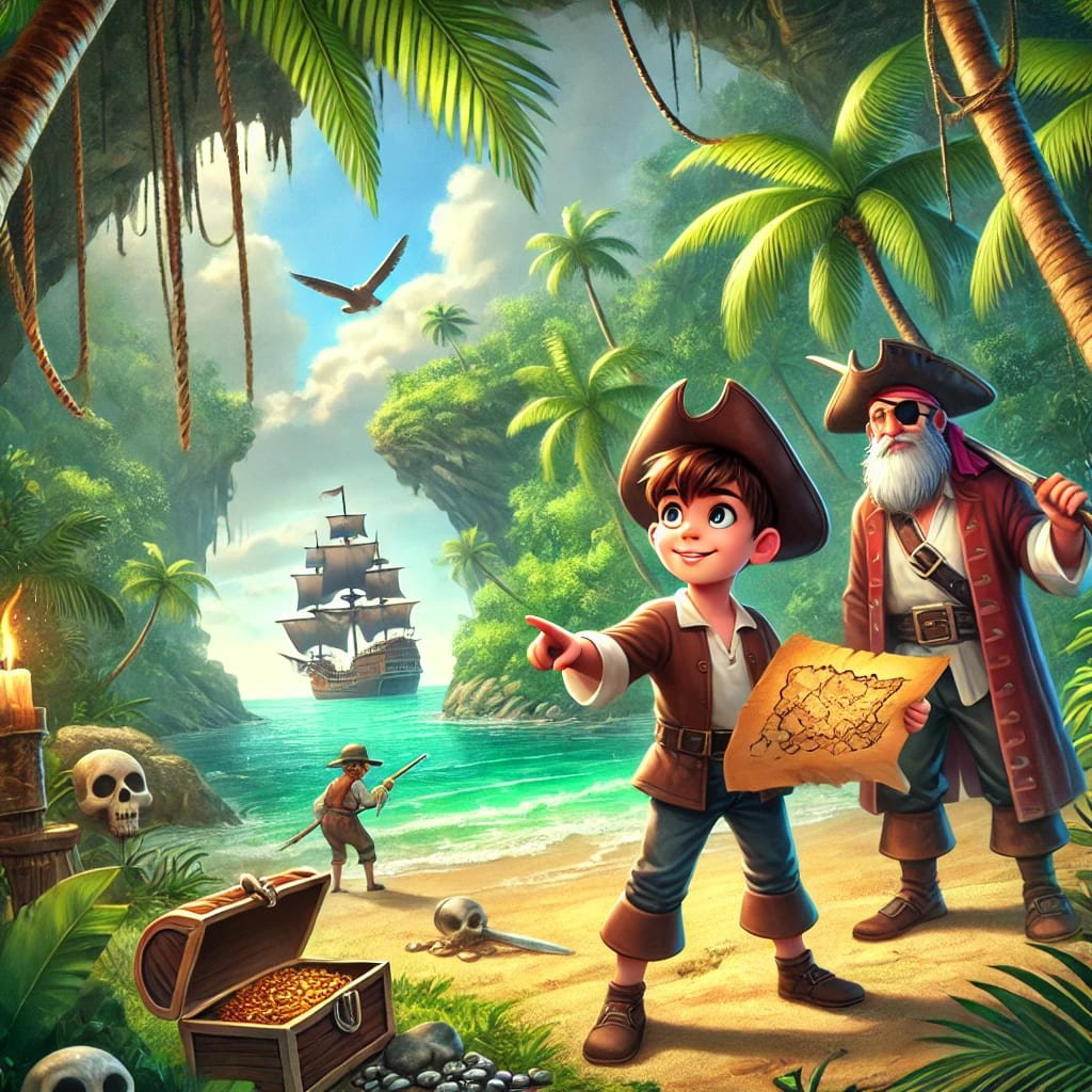 imagen del cuento de la isla del tesoro