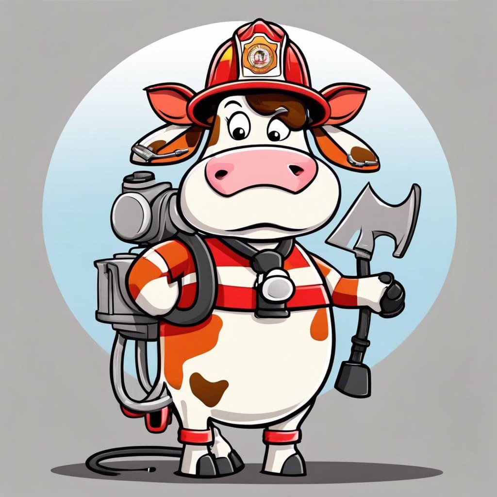 La vaca que quería ser bombero - Cuento Infantil Gracioso
