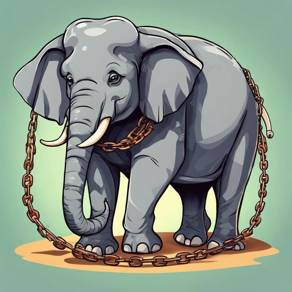imagen de El elefante encadenado Cuento Corto