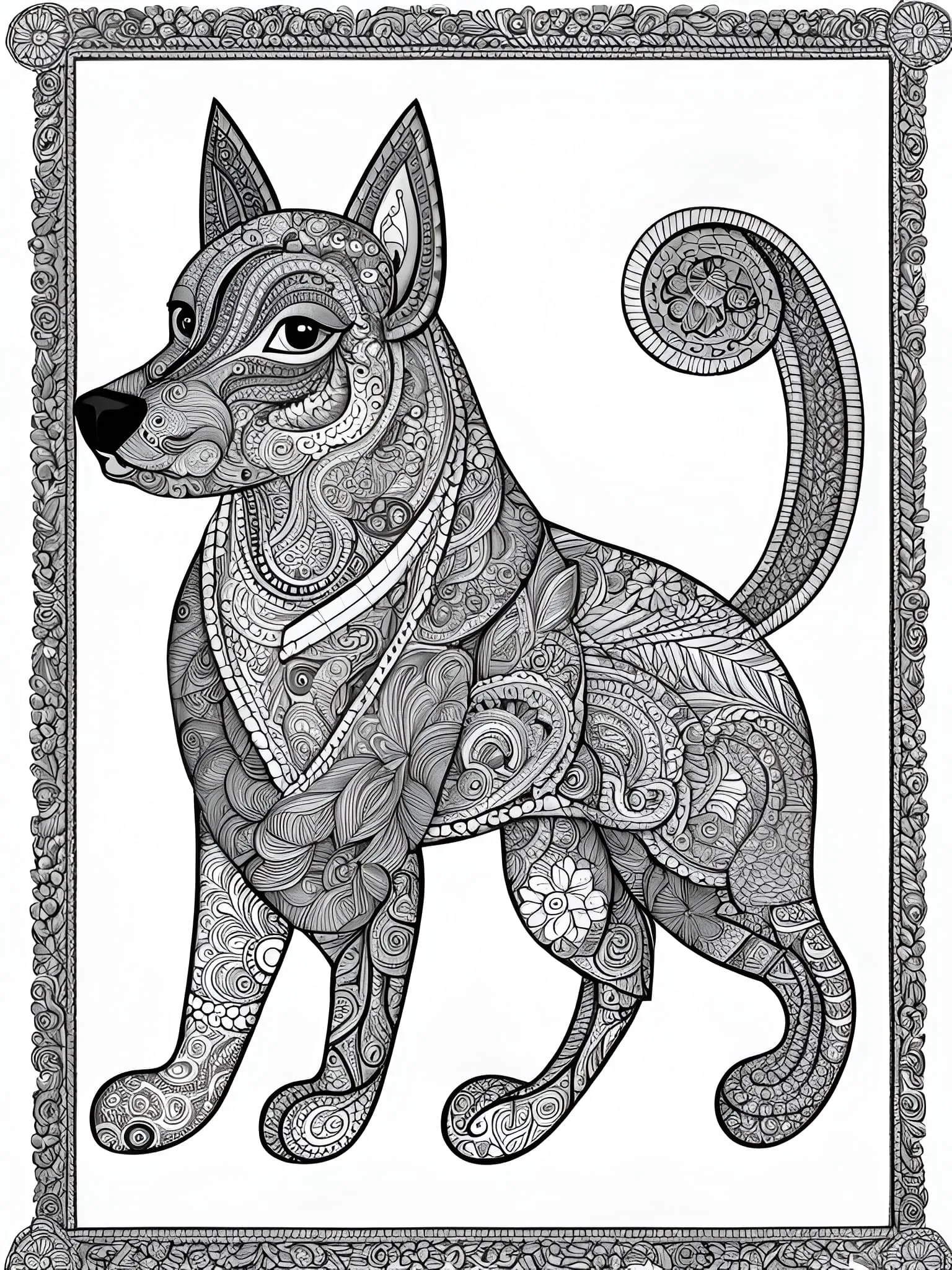 Perros Alebrijes para Colorear 11