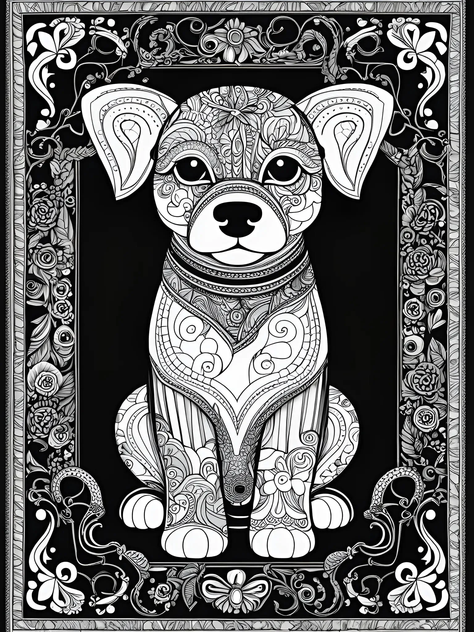 Perros Alebrijes para Colorear 8