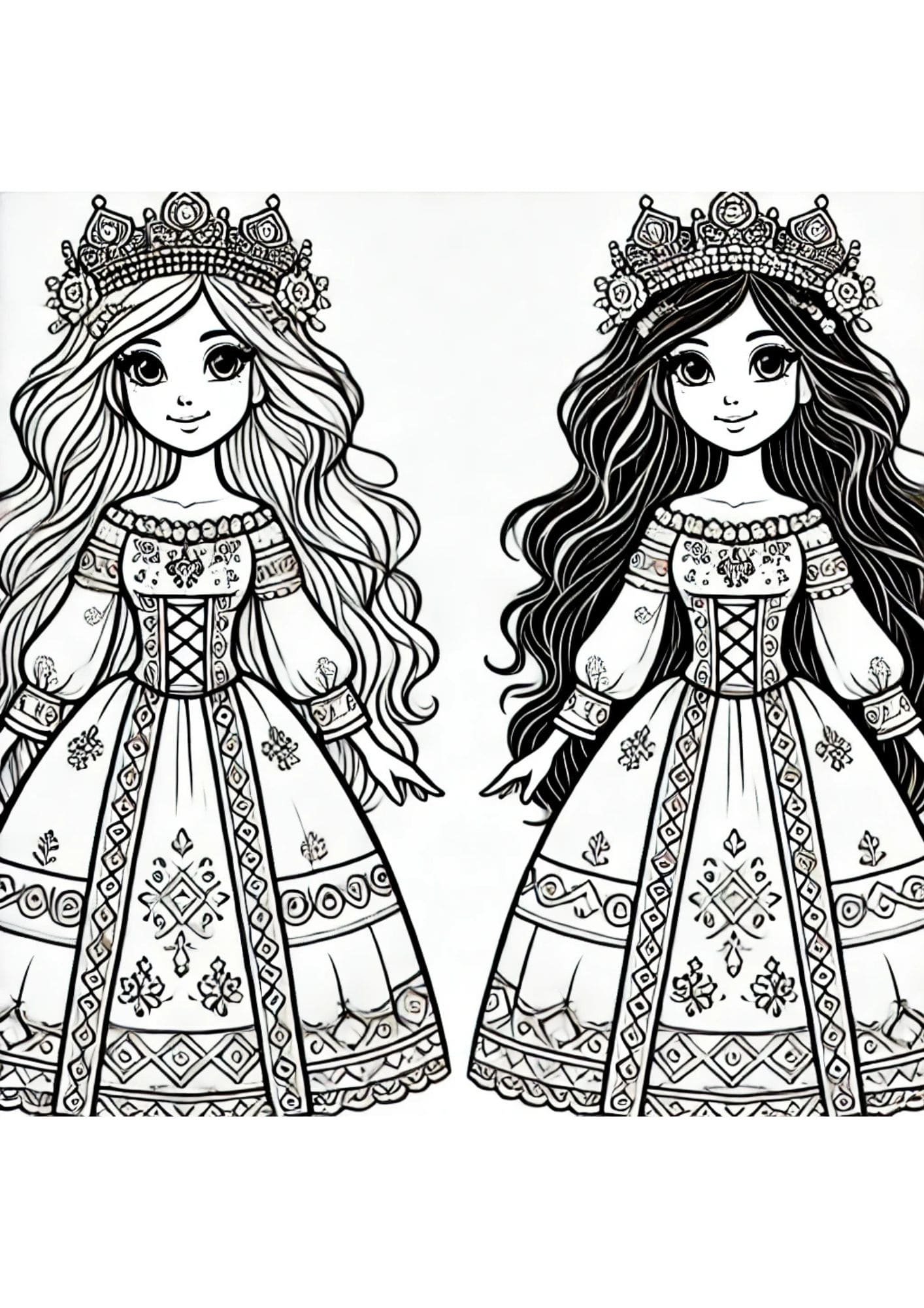 princesas para colorear