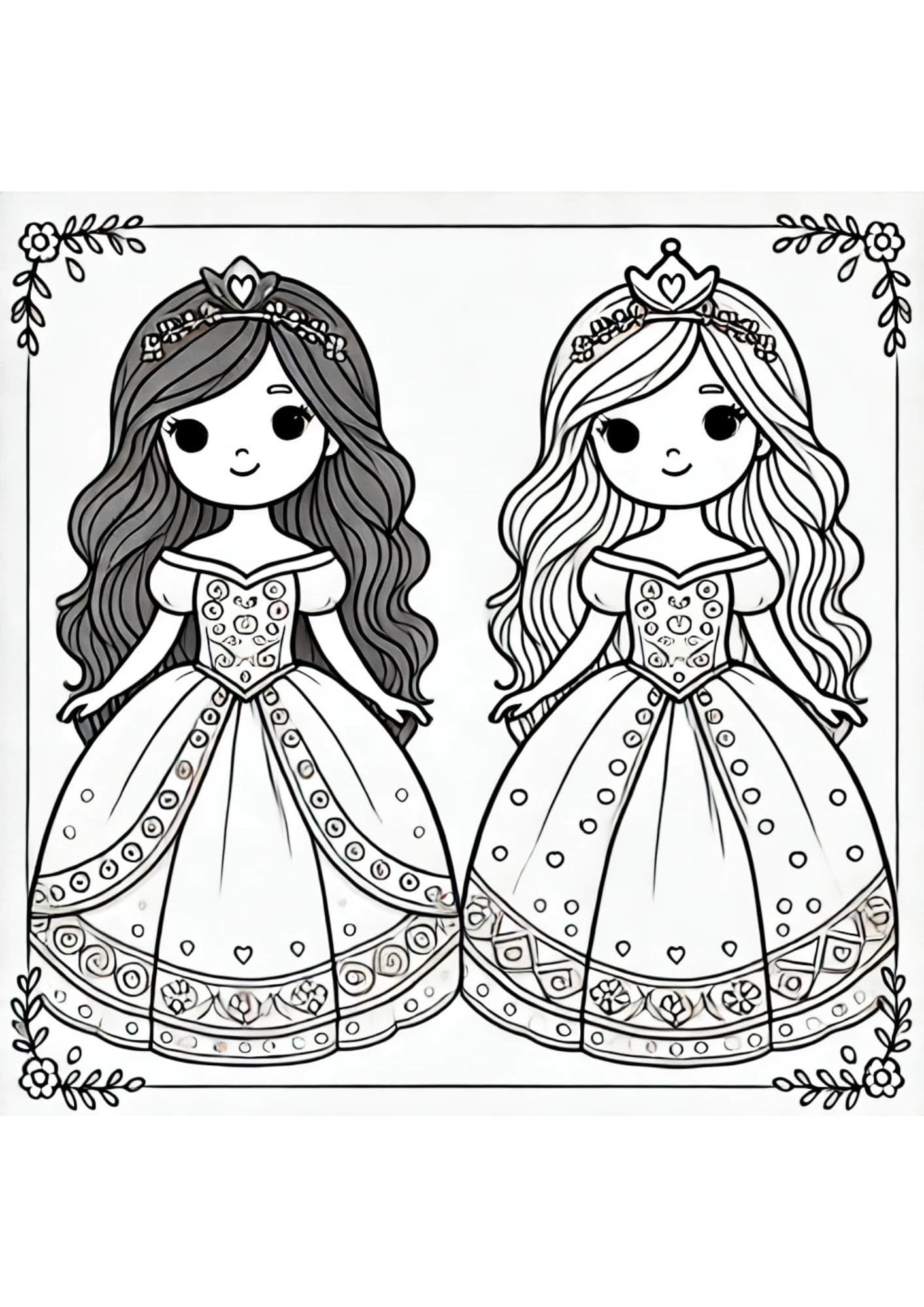 princesas para colorear