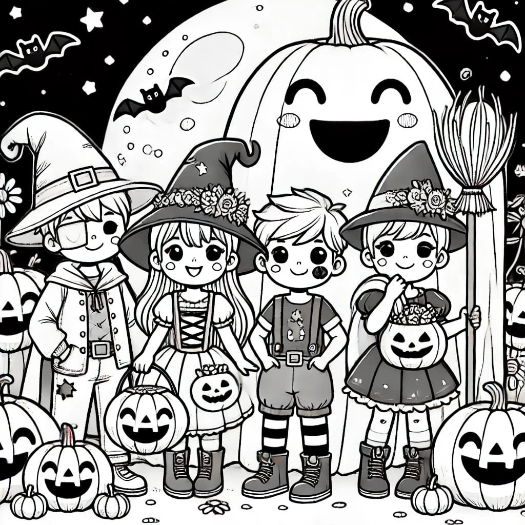 imagen halloween para colorear 1