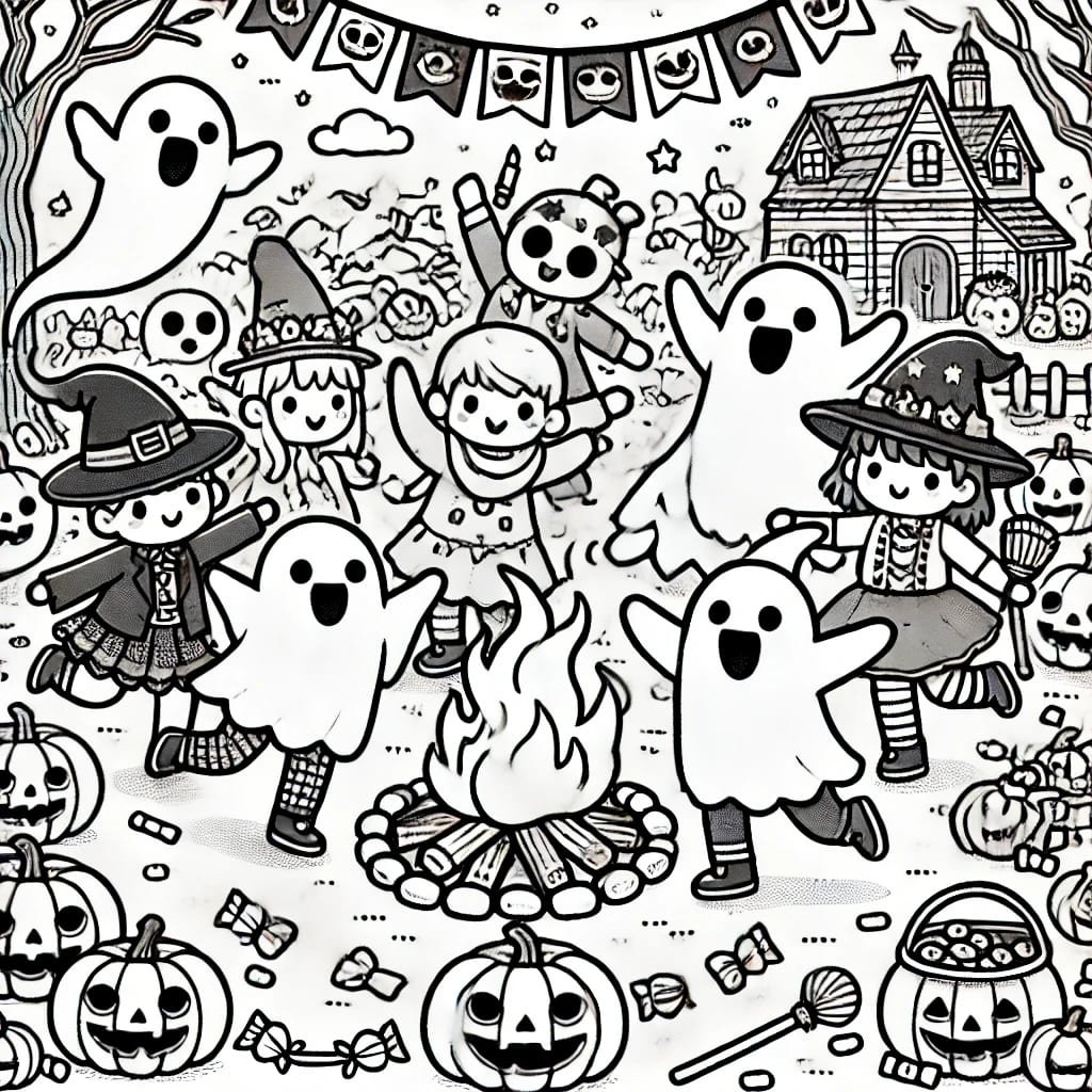 imagen halloween para colorear 1