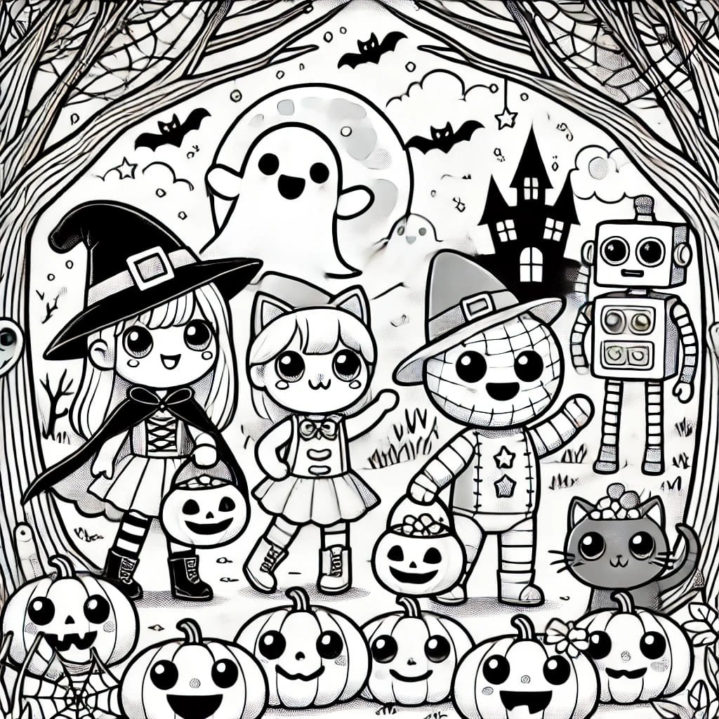 imagen halloween para colorear 1