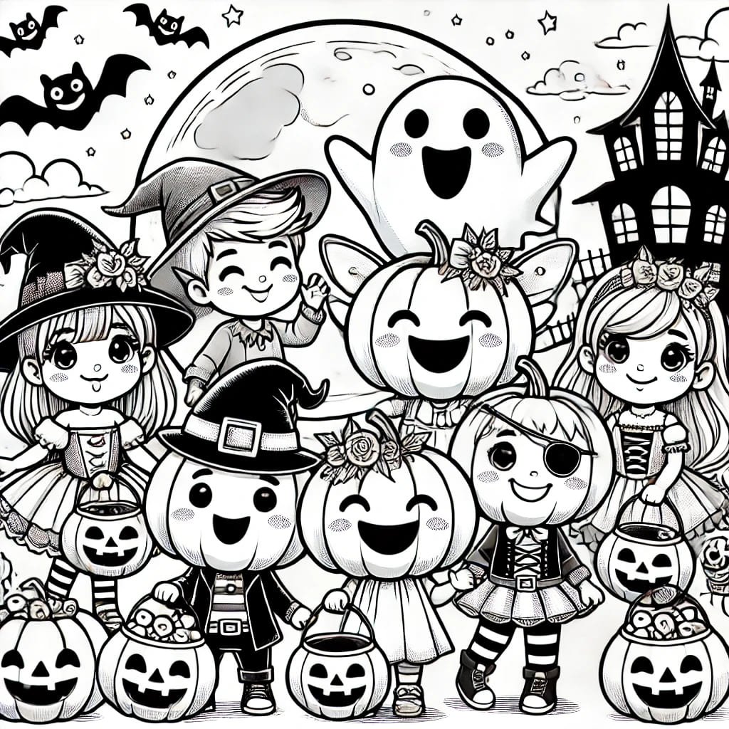 imagen halloween para colorear 1