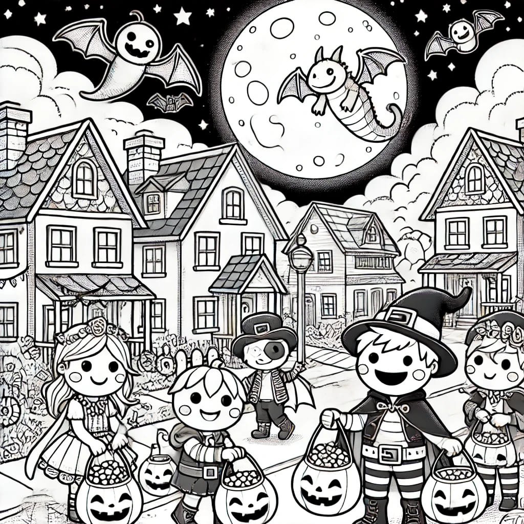 imagen halloween para colorear 1