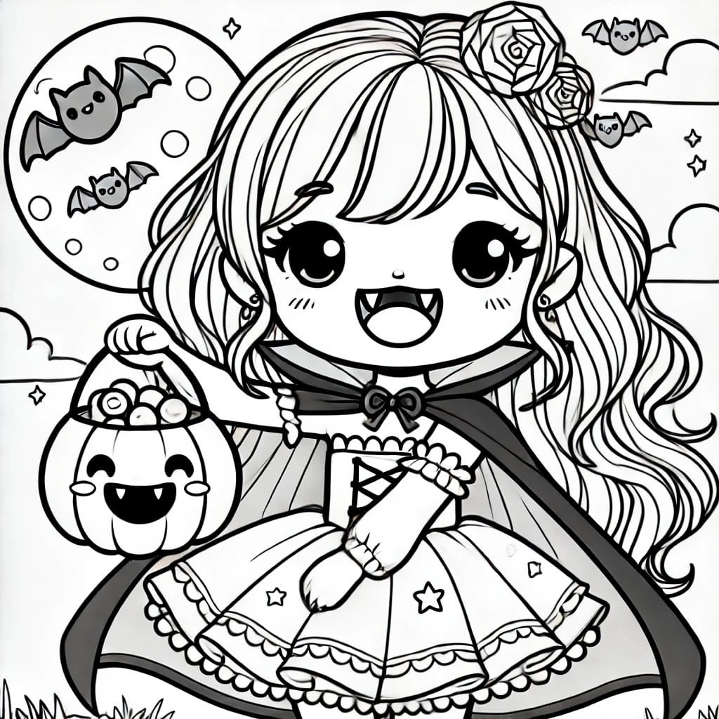 imagen halloween para colorear 1