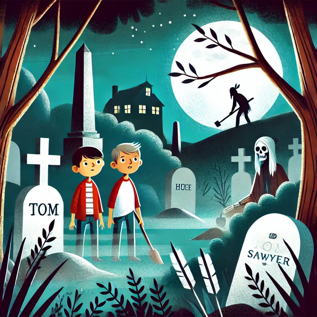 ilustracion de Las aventuras de Tom Sawyer